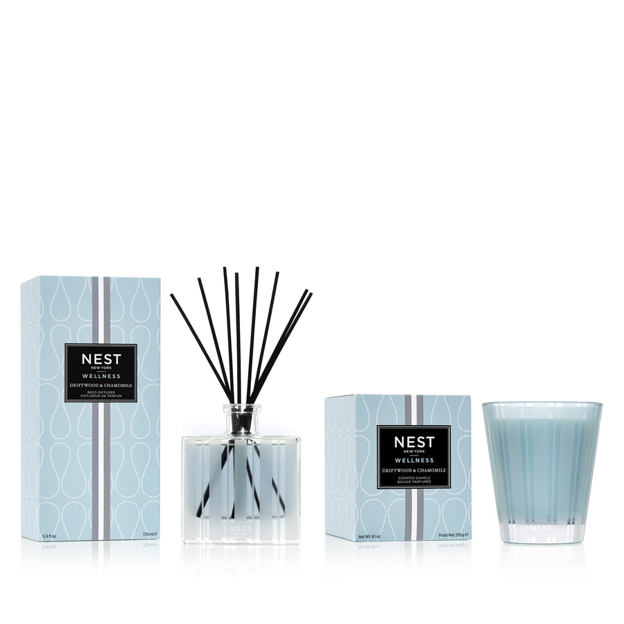 Driftwood & Chamomile Classic Candle & Diffuser Set